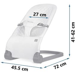 Scaun balansoar Ricokids Nukido NK-52 (Light Grey) Thumb