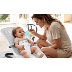 Scaun balansoar Ricokids Nukido NK-52 (Light Grey) Thumb