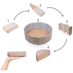 Piscina cu bile BabyJem Somon (Beige) Thumb