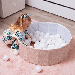 Piscina cu bile BabyJem Somon (Beige) Thumb