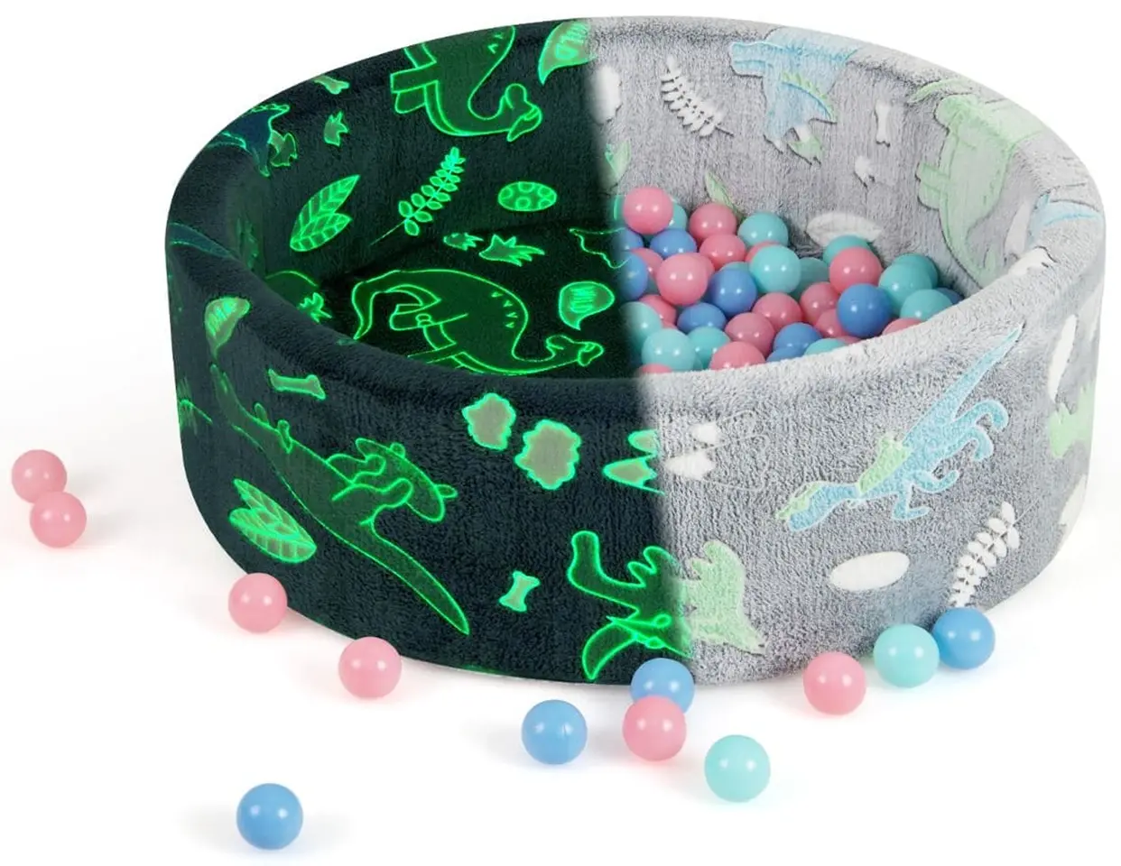 Бассейн с шариками Costway TS10159GD (Multicolor/Gray)