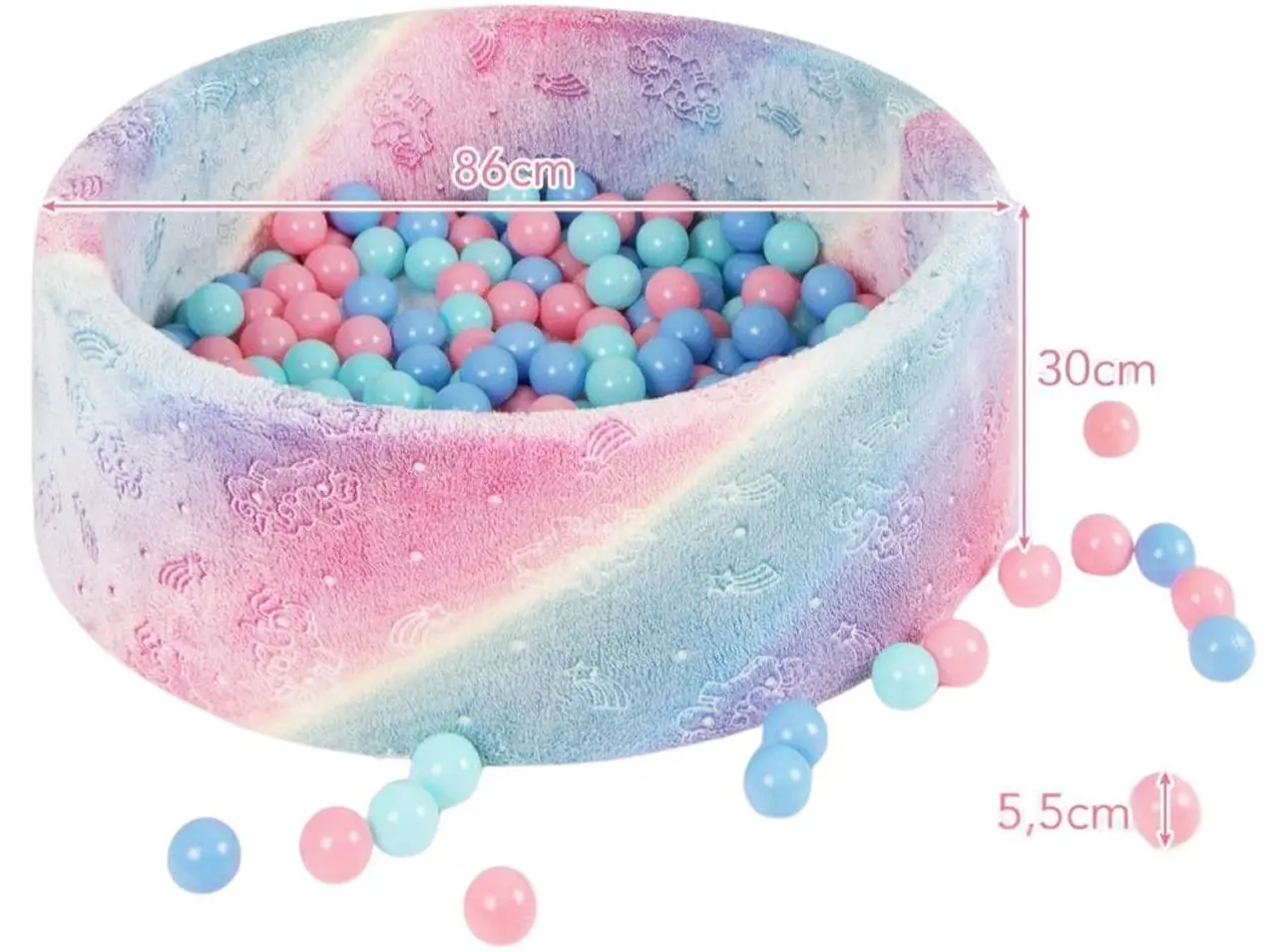 Бассейн с шариками Costway TS10159UN (Multicolor)
