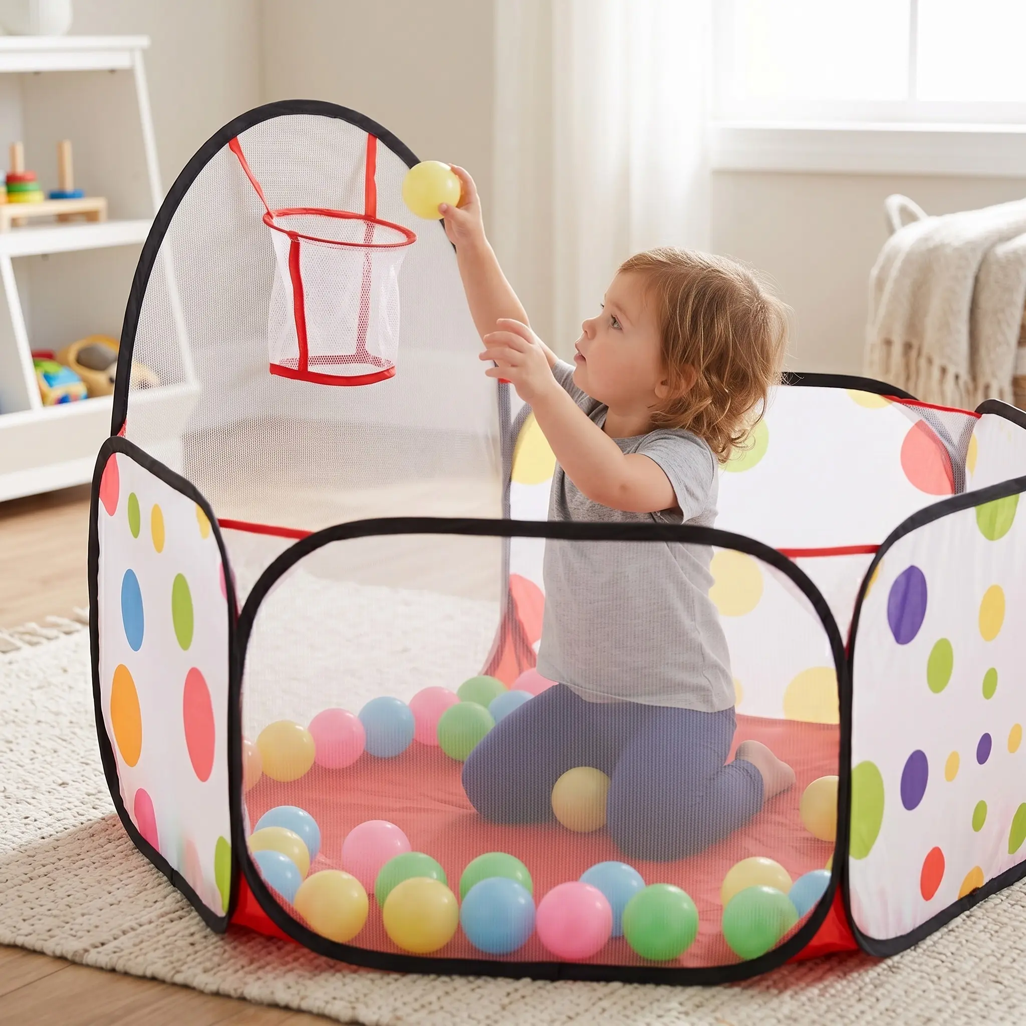 Бассейн с шариками Moni 995-7004A (Multicolor) - 5