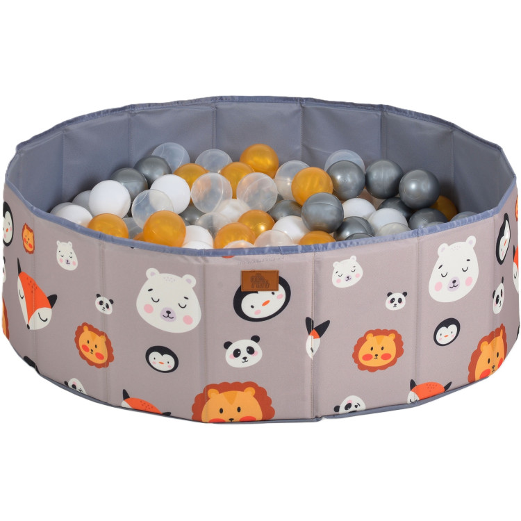 Бассейн с шариками Moni Melo Animals (Grey)