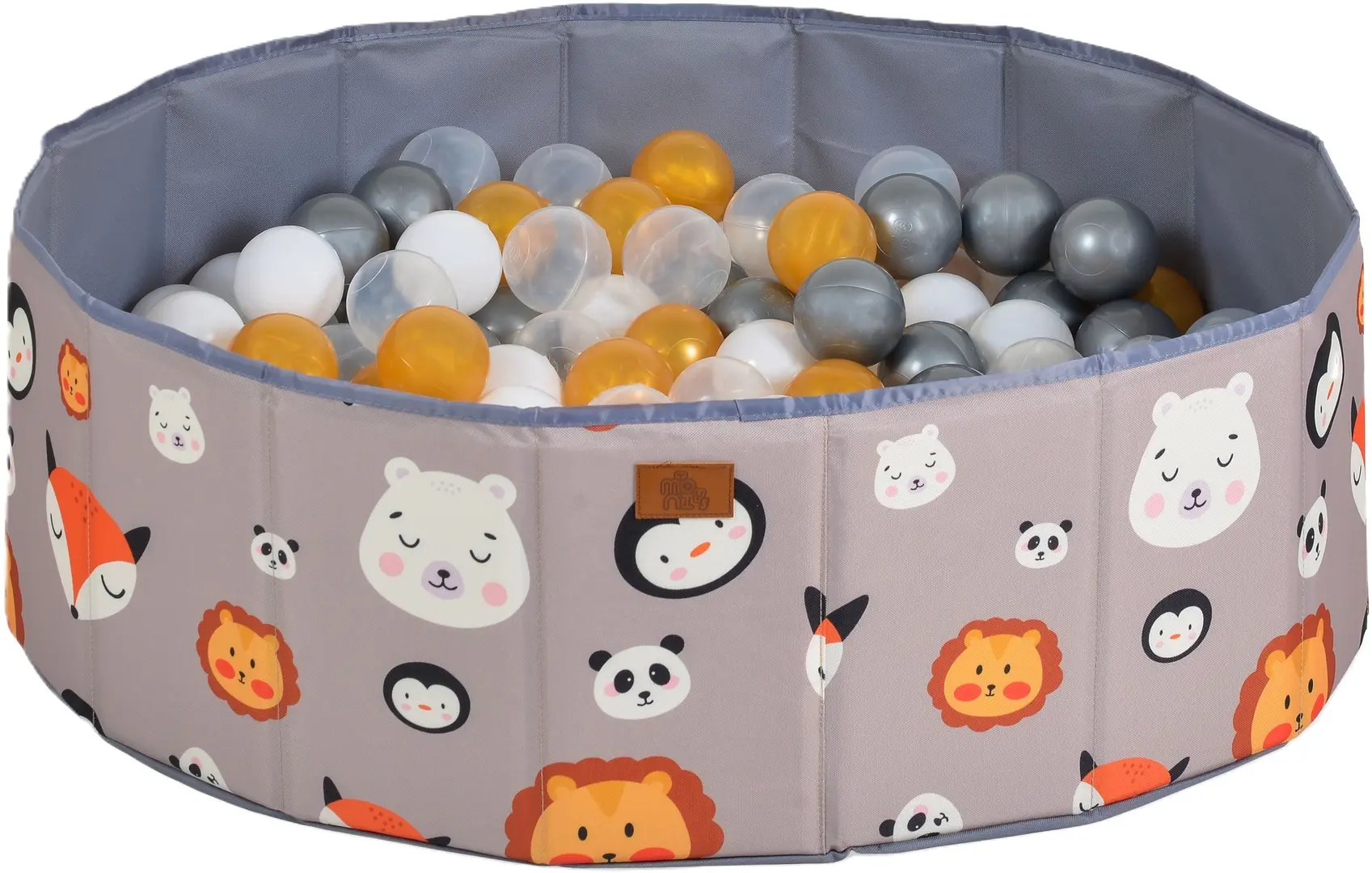 Бассейн с шариками Moni Melo Animals (Grey)
