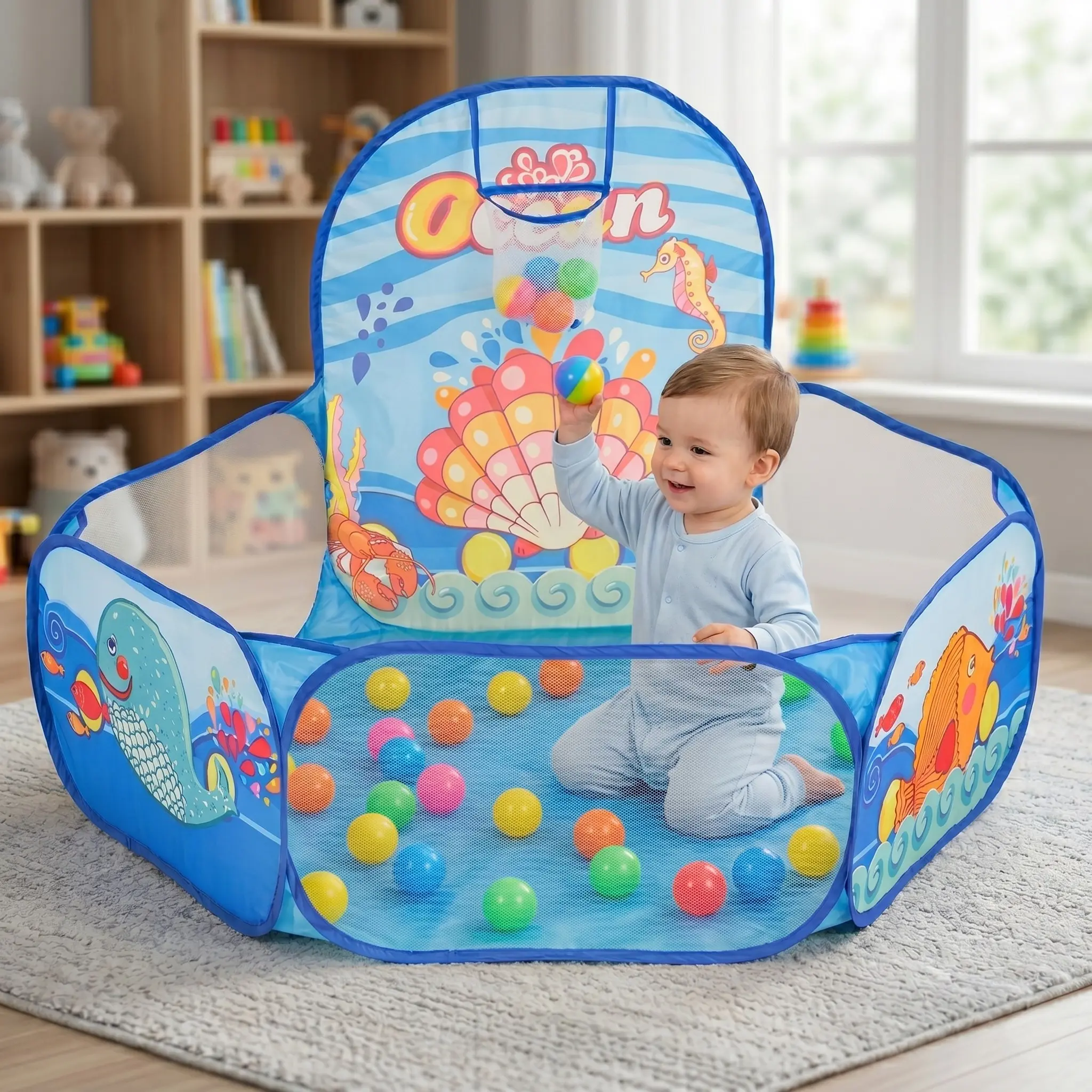 Бассейн с шариками Moni Ocean J1234 (Blue) - 5