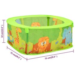 Piscina cu bile VidaXL 3107719 (Green) Thumb