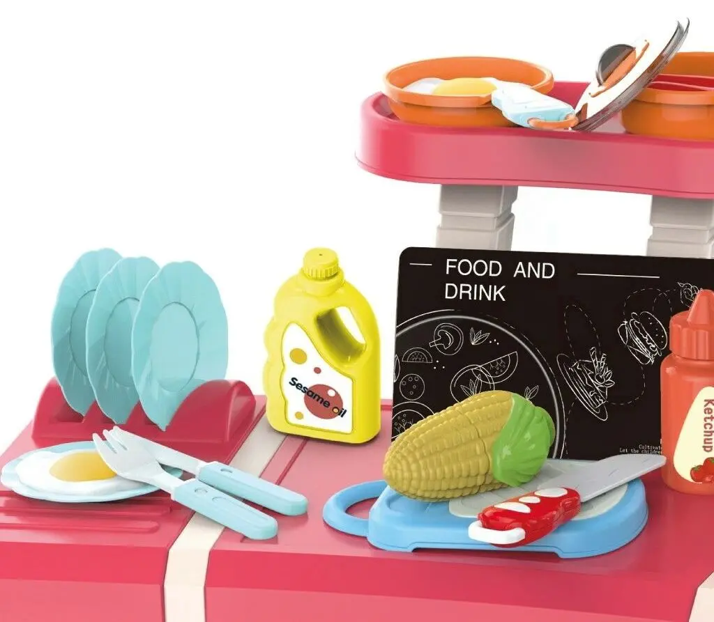 Bucatarie de joaca Alibibi ANH562350 (Pink/Beige)