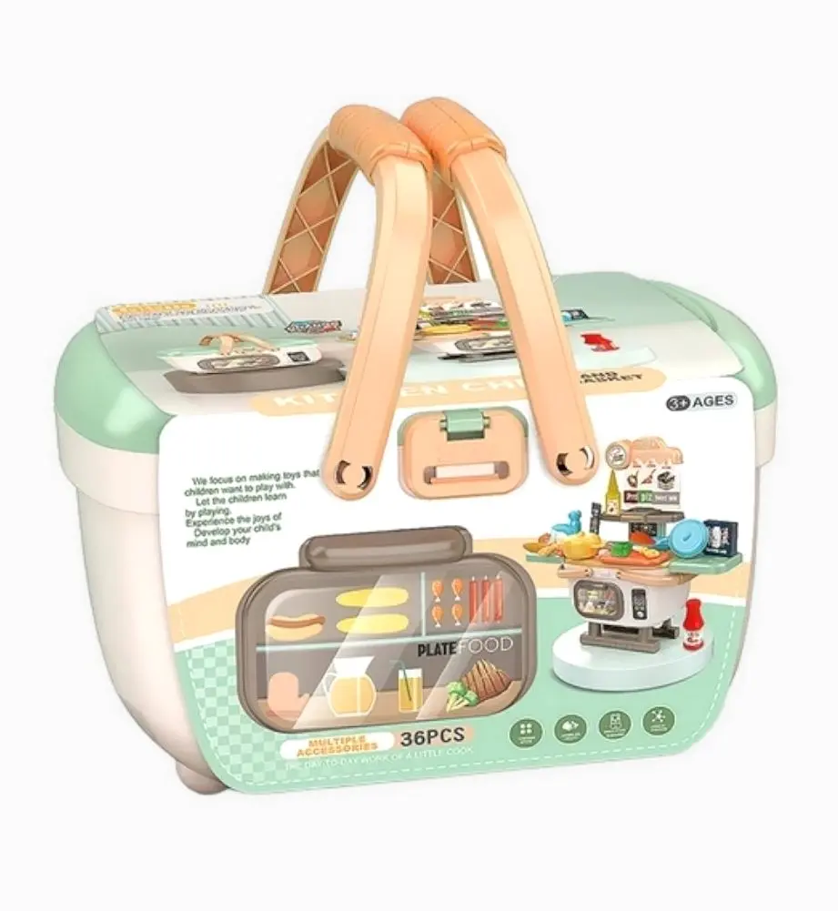 Bucatarie de joaca AliBibi ANWK599858 (Green/Beige)