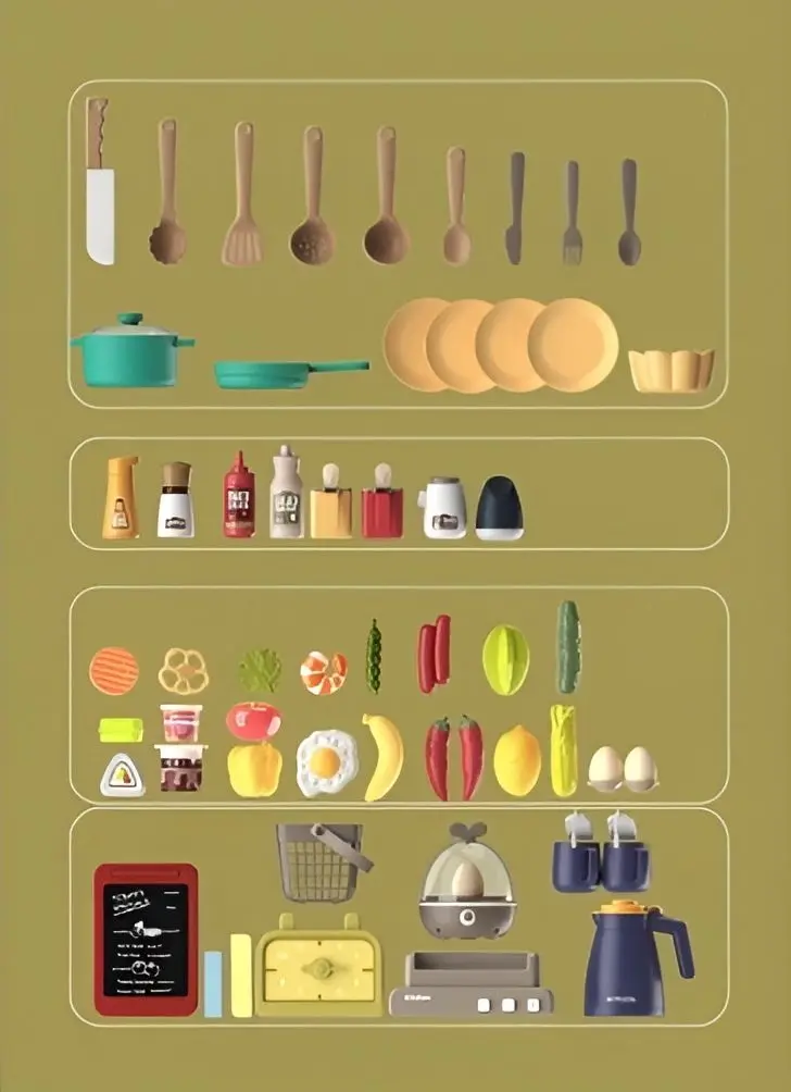 Bucatarie de joaca AliBibi ANYQ237732 (Pink/Beige)