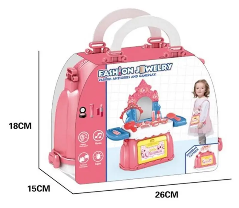 Детский складной туалетный столик Cayee 44089 (Pink/Blue) - 5