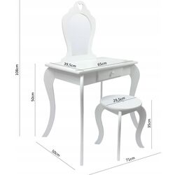 Детский туалетный столик Chomik PHO0397 (White) Thumb