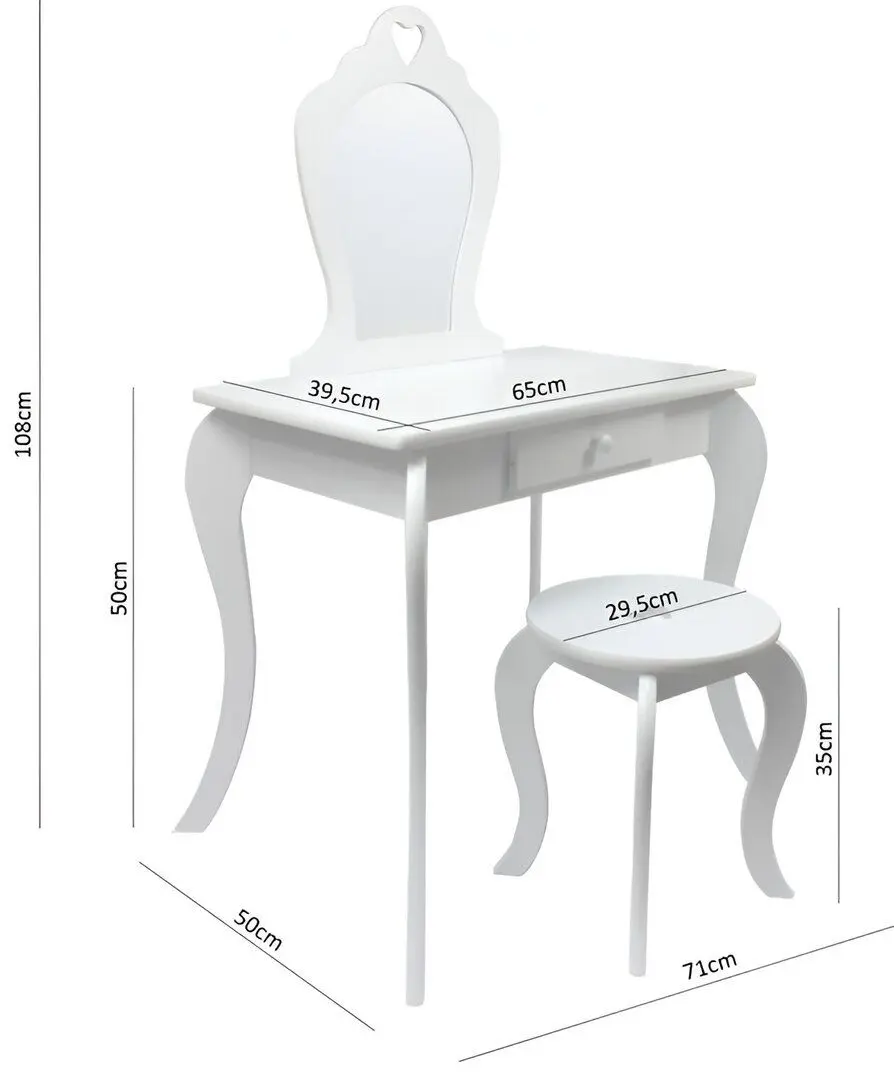 Детский туалетный столик Chomik PHO3549 (Mint)