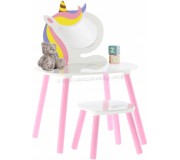 Masa de toaleta pentru copii Chomik Pony Lily PHO4621 (White/Pink)