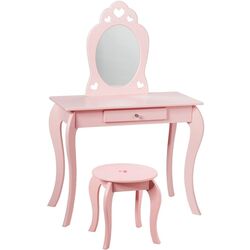 Masuta de toaleta pentru copii Costway HW65300PI (Pink)