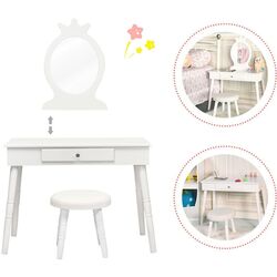 Masuta de toaleta pentru copii Costway HW65928WH (White) Thumb