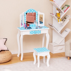 Masuta de toaleta pentru copii Costway HY10068EU-BL (Blue) Thumb