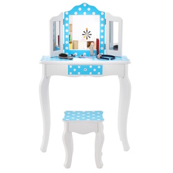 Masuta de toaleta pentru copii Costway HY10068EU-BL (Blue)