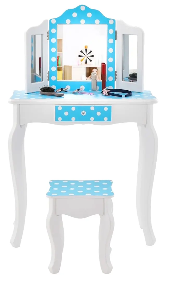 Masuta de toaleta pentru copii Costway HY10068EU-BL (Blue)