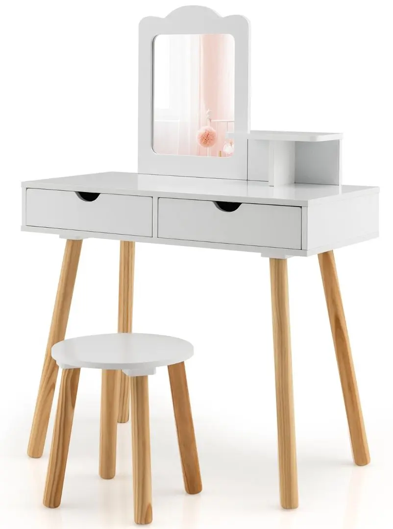 Masuta de toaleta pentru copii Costway HY10088WH (White)