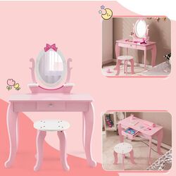 Masuta de toaleta pentru copii Costway HY10089PI (Pink) Thumb