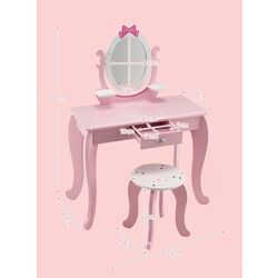 Masuta de toaleta pentru copii Costway HY10089PI (Pink) Thumb