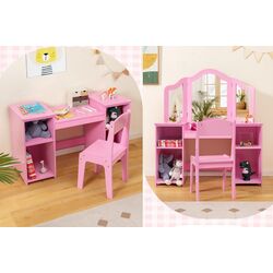 Masuta de toaleta pentru copii Costway HY10142PI (Pink) Thumb