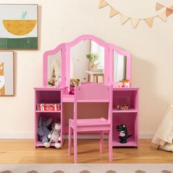 Masuta de toaleta pentru copii Costway HY10142PI (Pink) Thumb