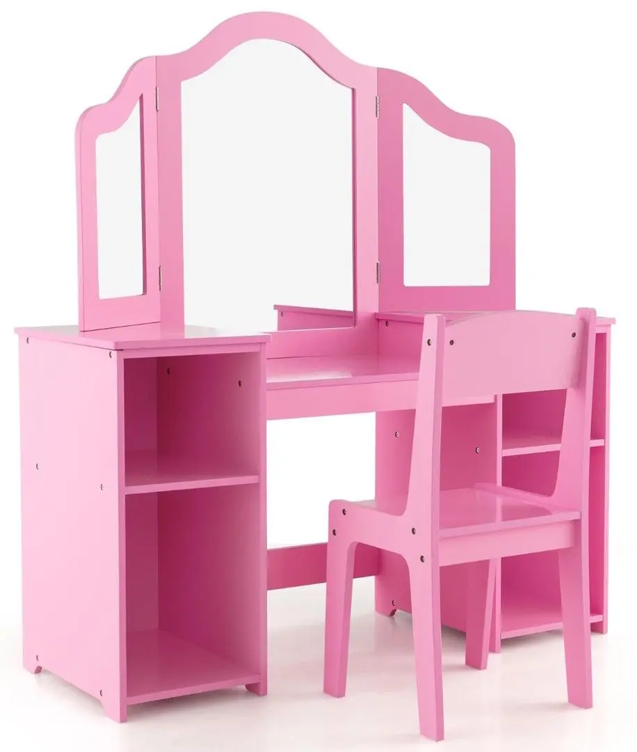 Masuta de toaleta pentru copii Costway HY10142PI (Pink)