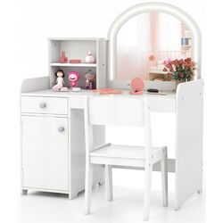 Masuta de toaleta pentru copii Costway HY10160WH (White) Thumb