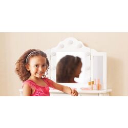 Детский туалетный столик Costway HY10235DE-WH (White) Thumb