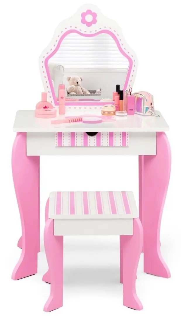 Детский туалетный столик Costway HY10288WH (White)