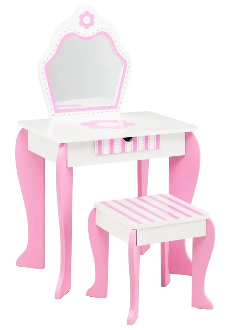 Детский туалетный столик Costway HY10288WH (White)
