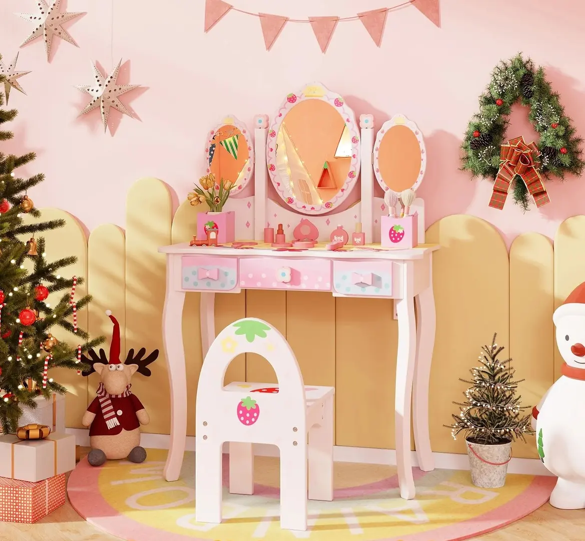 Детский туалетный столик Costway HY10290WH (White)