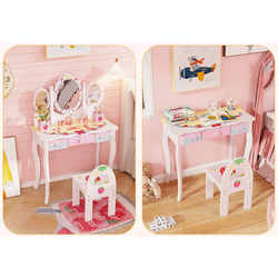 Детский туалетный столик Costway HY10290WH (White) Thumb