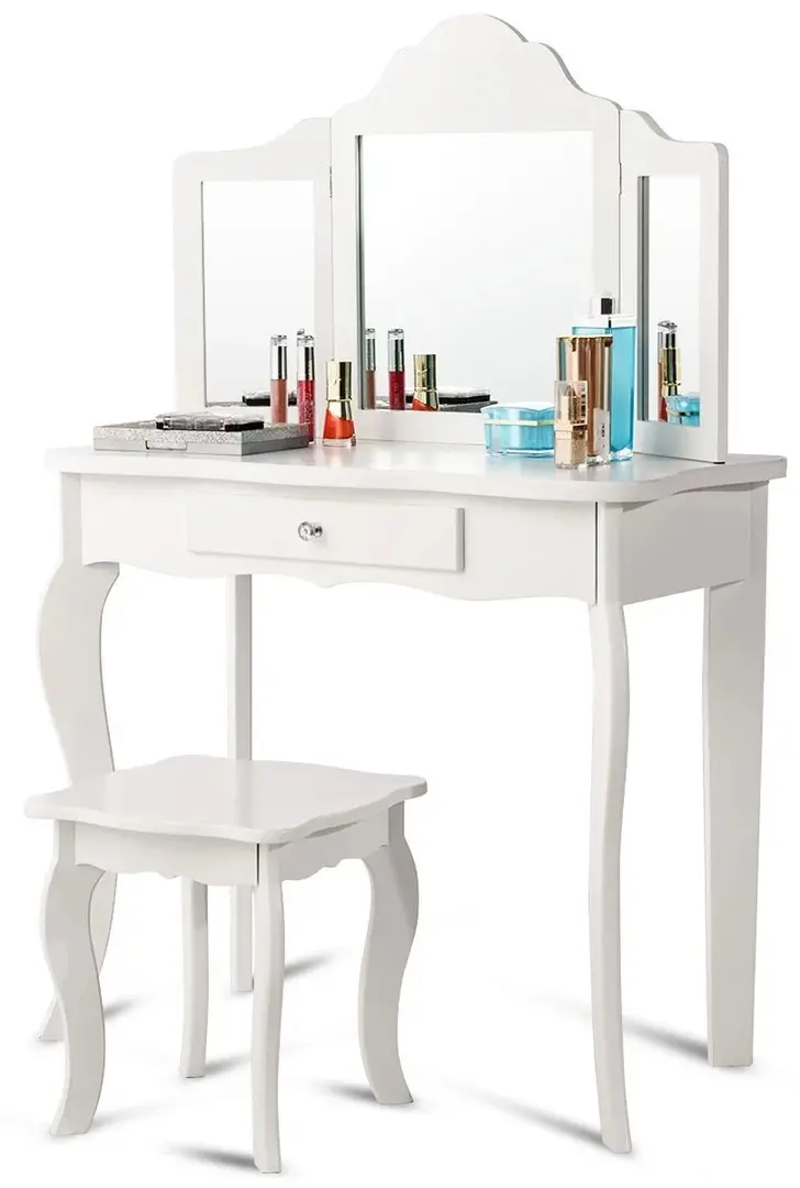 Masuta de toaleta pentru copii Costway HY10293WH (White)