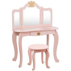 Детский туалетный столик Costway HY10297PI (Pink) Thumb