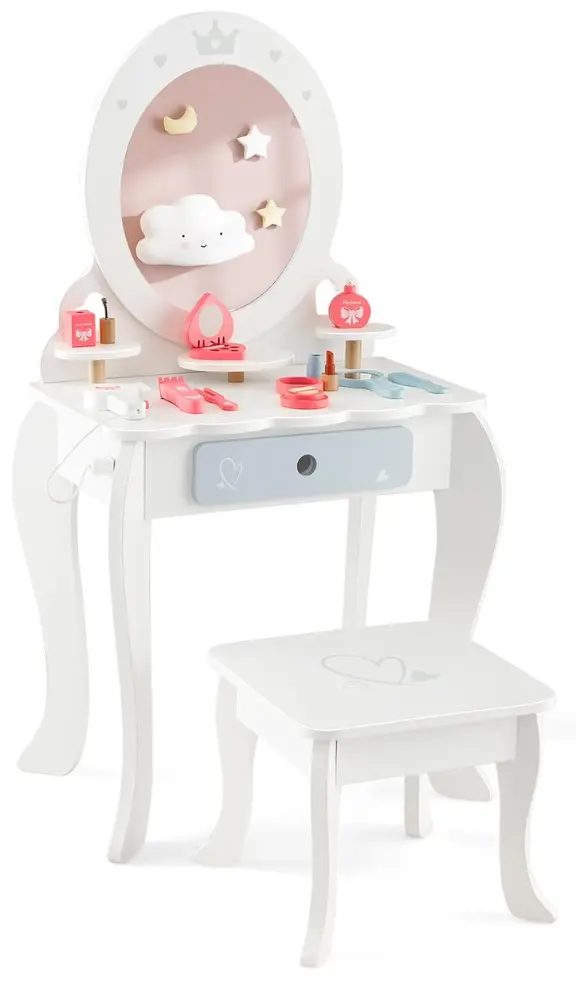 Masuta de toaleta pentru copii Costway TM10042WH (White)