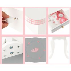 Детский туалетный столик Costway TM10043WH (White) Thumb