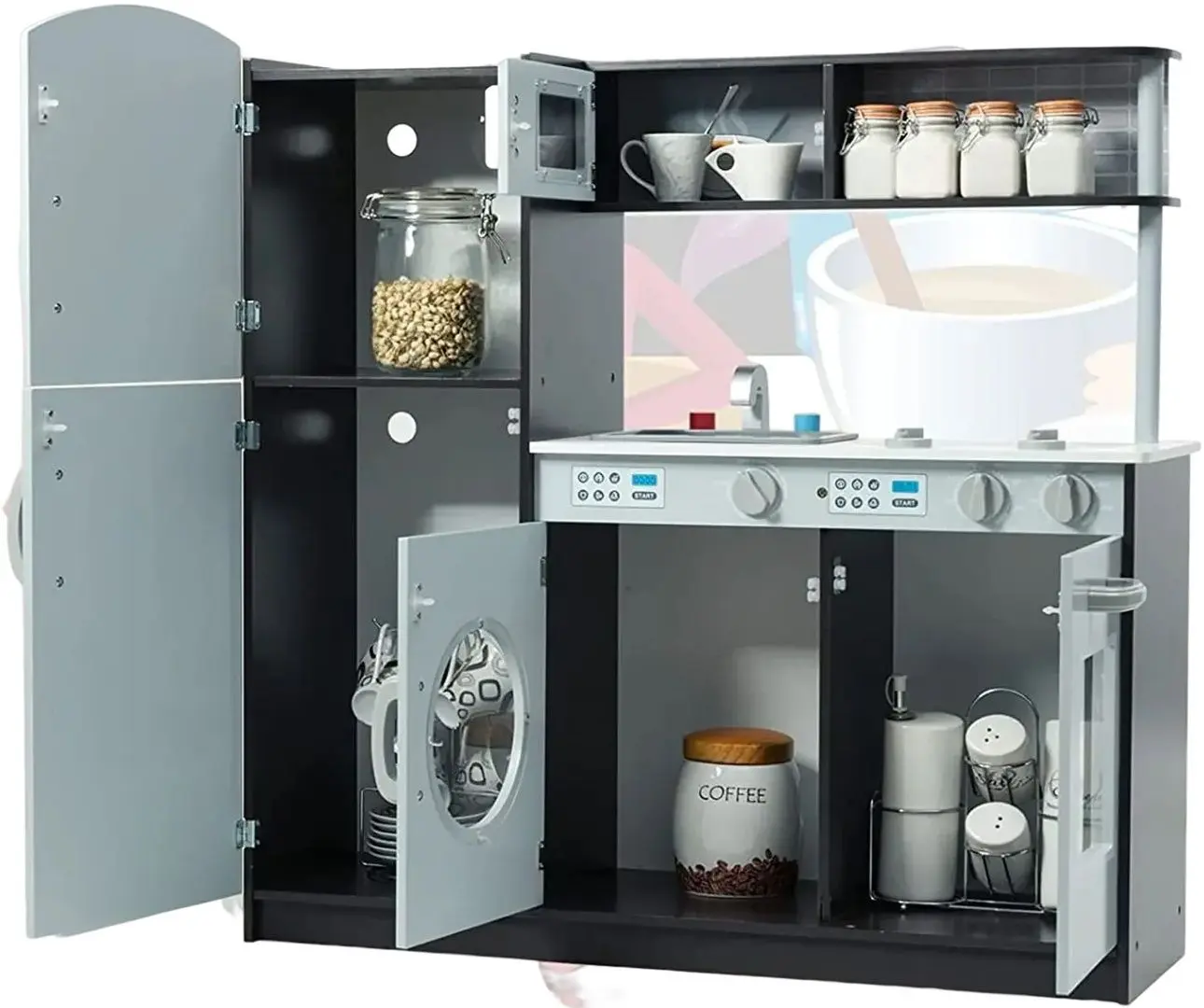 Игровая кухня Costway HW63009 (Gray/Brown)