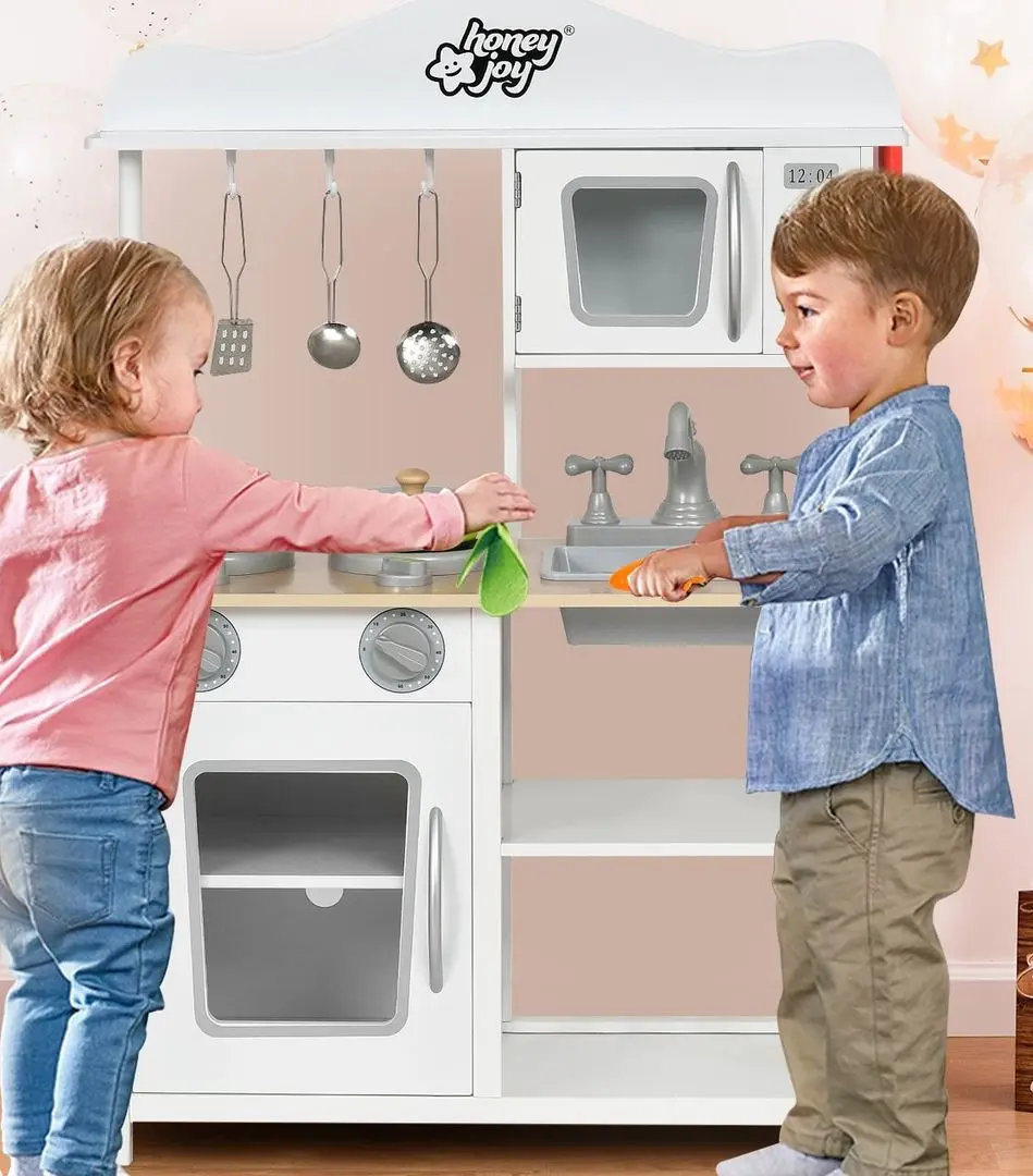 Bucatarie de joaca Costway HW66747 (White)