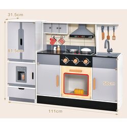 Bucatarie de joaca Costway TM10068 (Grey) Thumb