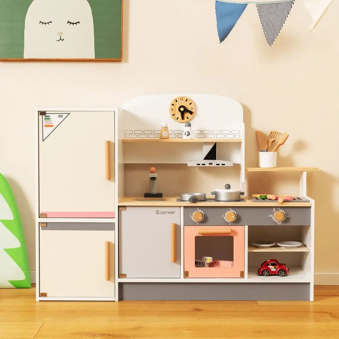 Игровая кухня Costway TM10069 (Grey/Beige) - 7