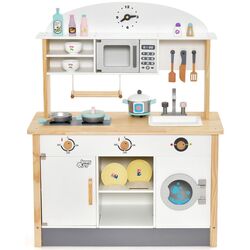 Bucatarie de joaca Costway TM10070 (White/Natural) Thumb