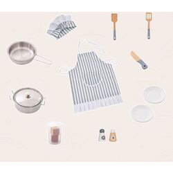 Bucatarie de joaca Costway TM10082 (Brown/White) Thumb