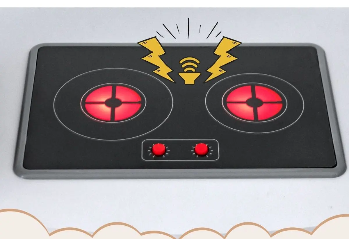 Bucatarie de joaca Costway TM10082 (Brown/White)