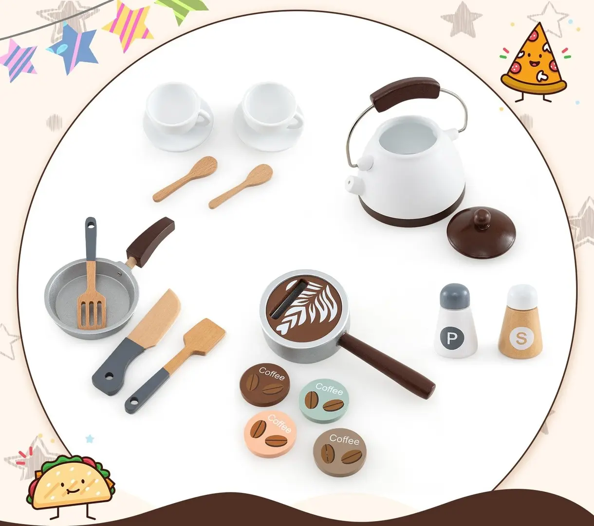 Игровая кухня Costway TM10118CF (Brown)