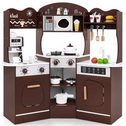 Bucatarie de joaca Costway TM10118CF (Brown)
