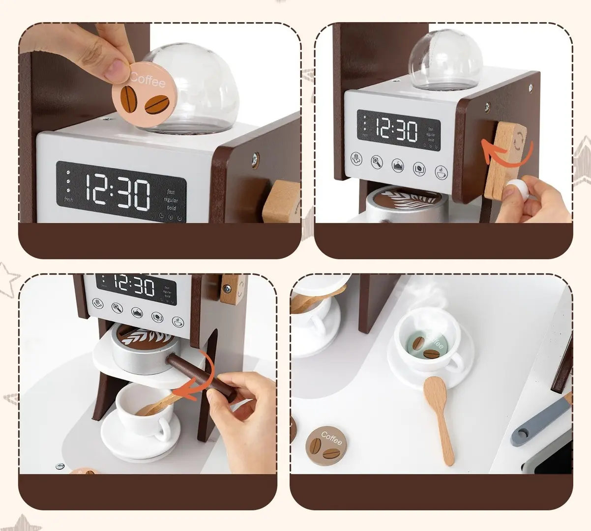 Игровая кухня Costway TM10118CF (Brown)