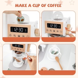 Bucatarie de joaca Costway TM10118WH (White) Thumb